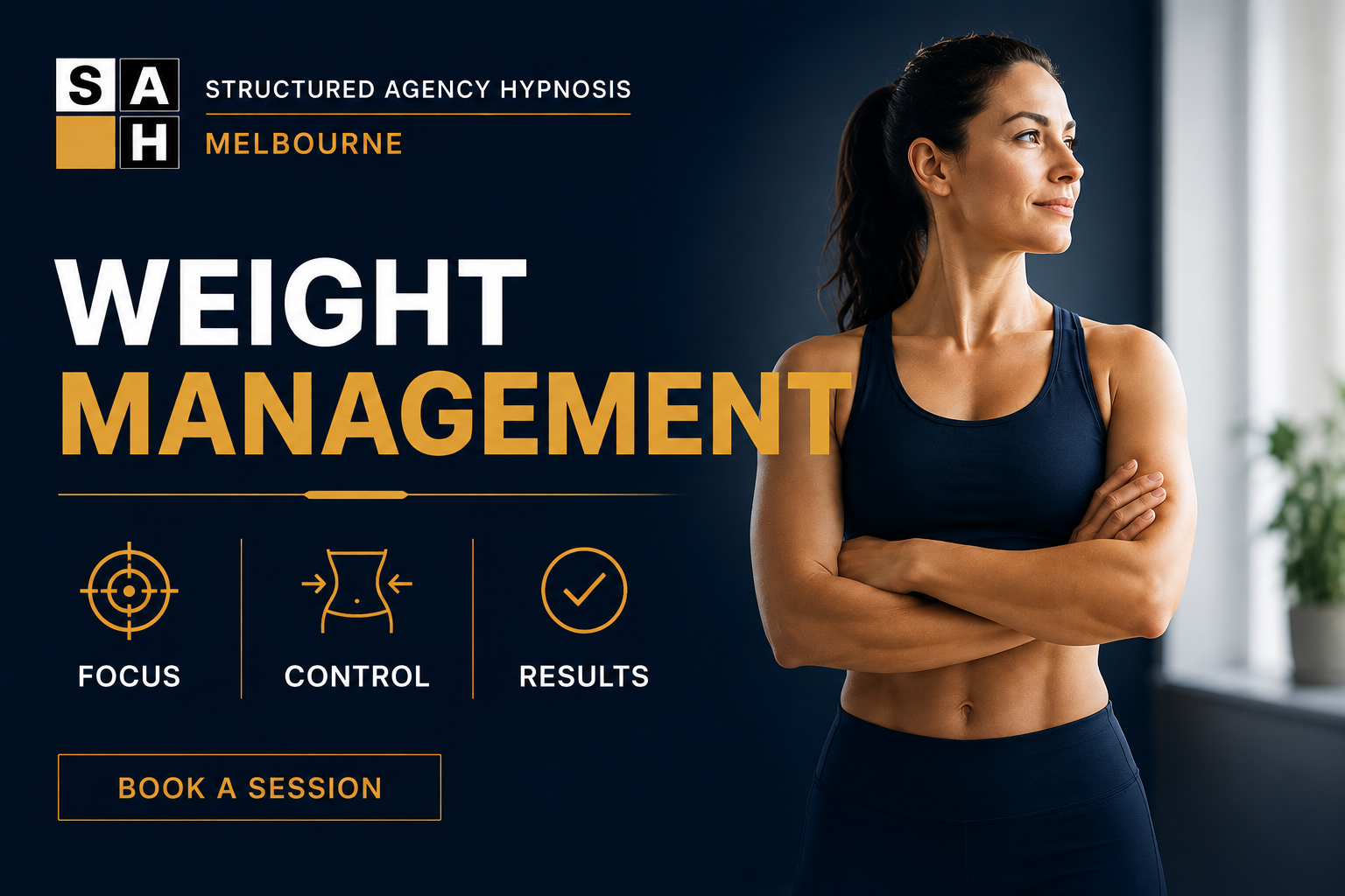 Weight management through structured behavioural training using hypnosis